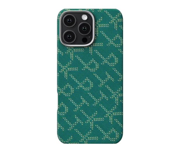 PITAKA Tactile Woven Case PTK Green/Gold iPhone 16 Pro Max - 1369536 - zdjęcie